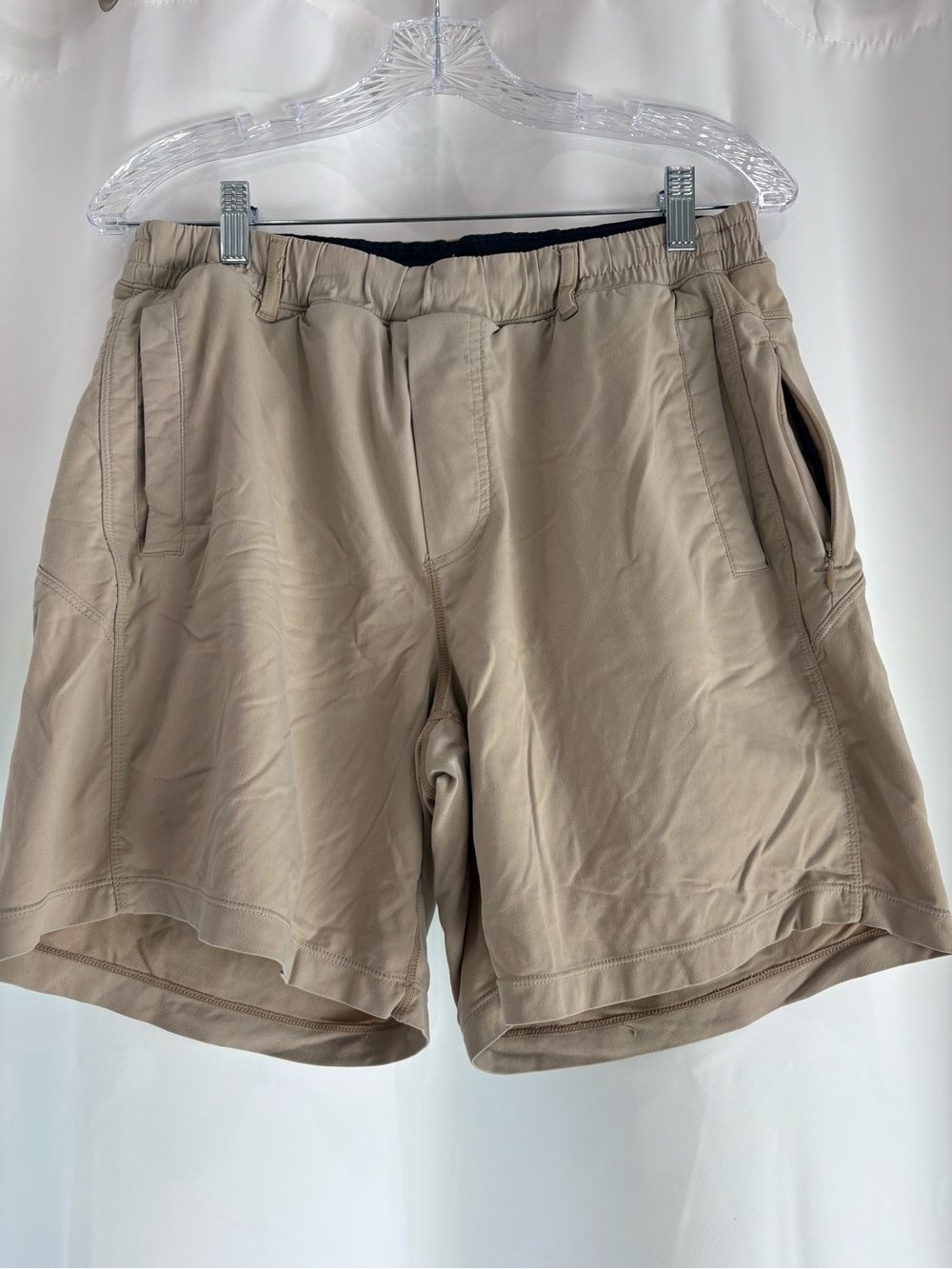 Birddogs Shorts in Light Khaki - Elastic Waist